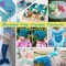 9 Pieces Magic Mermaid Crochet Hoook Solft Warm Crochet Hook Kit Complete 2.0-6.0mm Aluminum Knitting Hook for Crochet Yarn Craft (Patent Pending) (Mermaid)